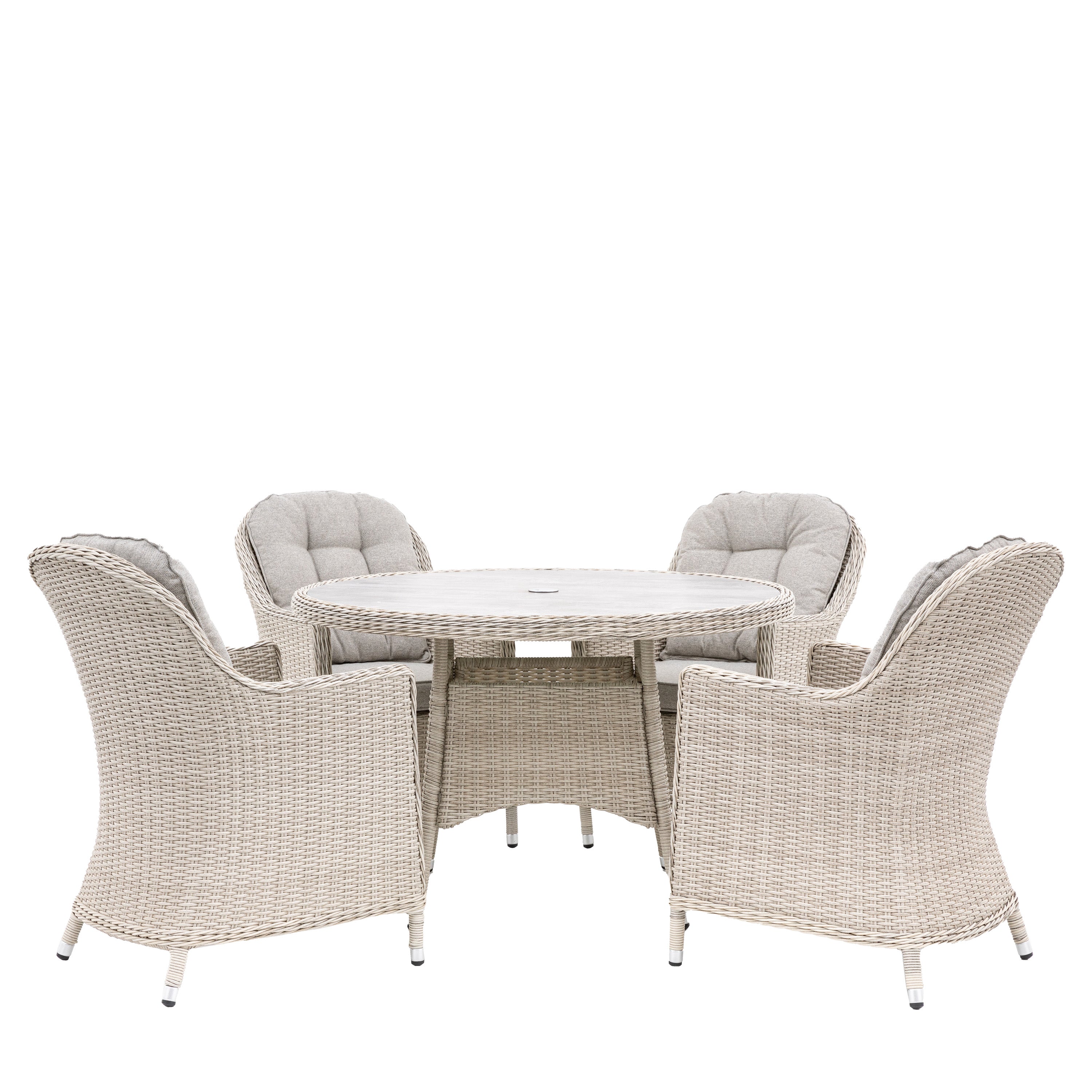 Ashwick Outdoor 4 Seater Round Dining Set
