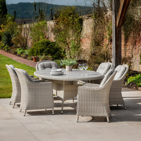 Ashwick Outdoor 6 Seater Oval Dining Set