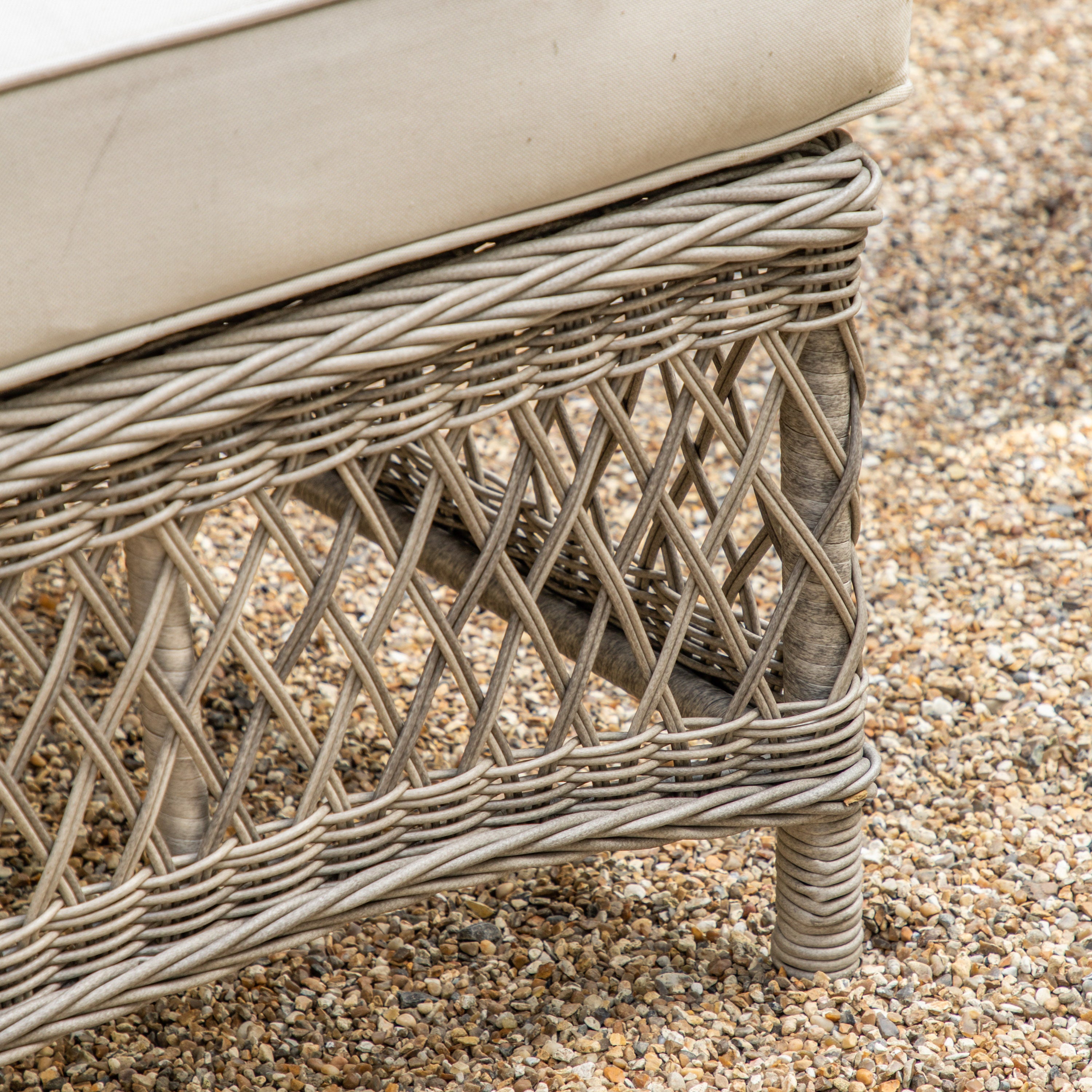 Aubrey Outdoor Chaise Set Stone
