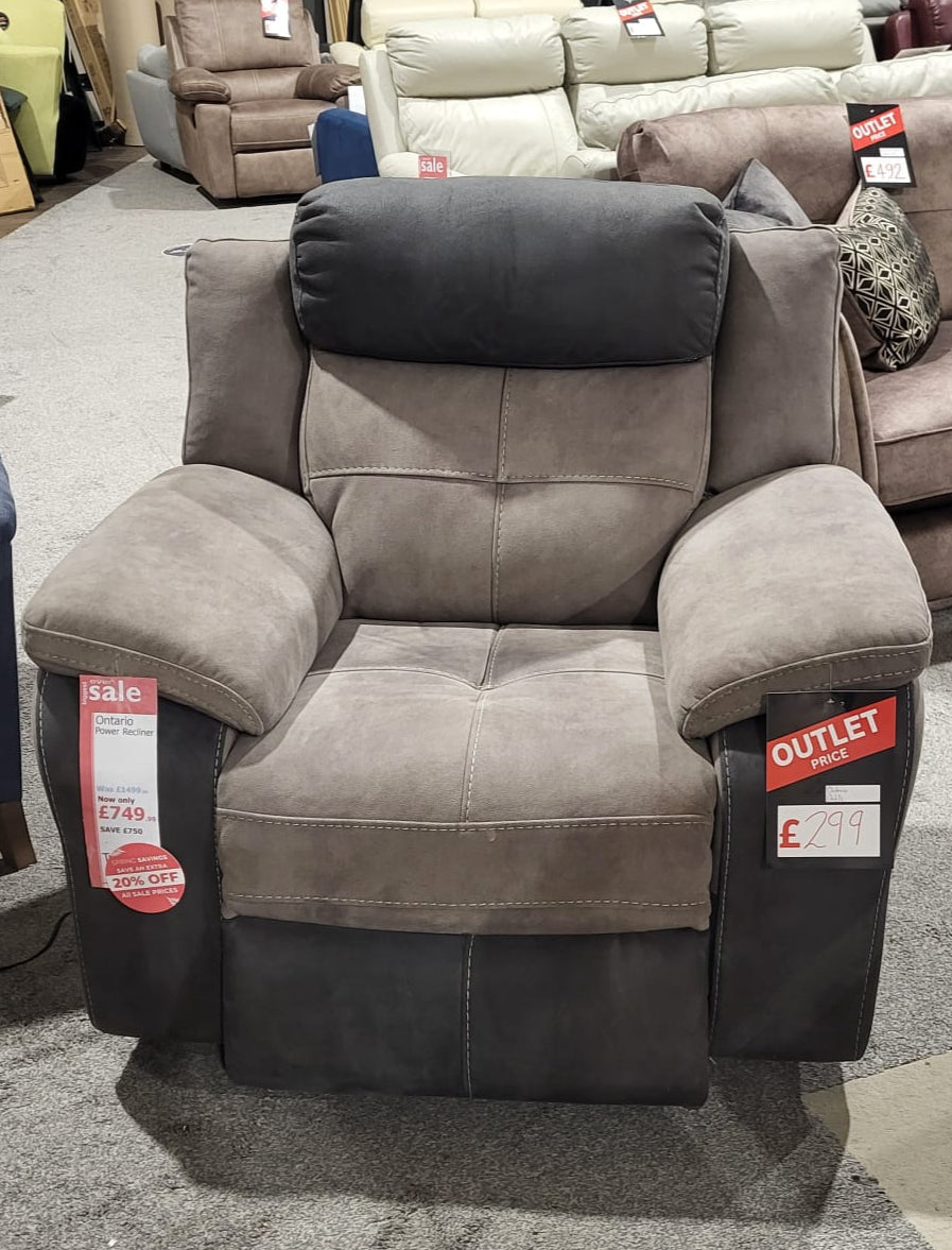 Ontario Power Recliner Chair (Clearance)