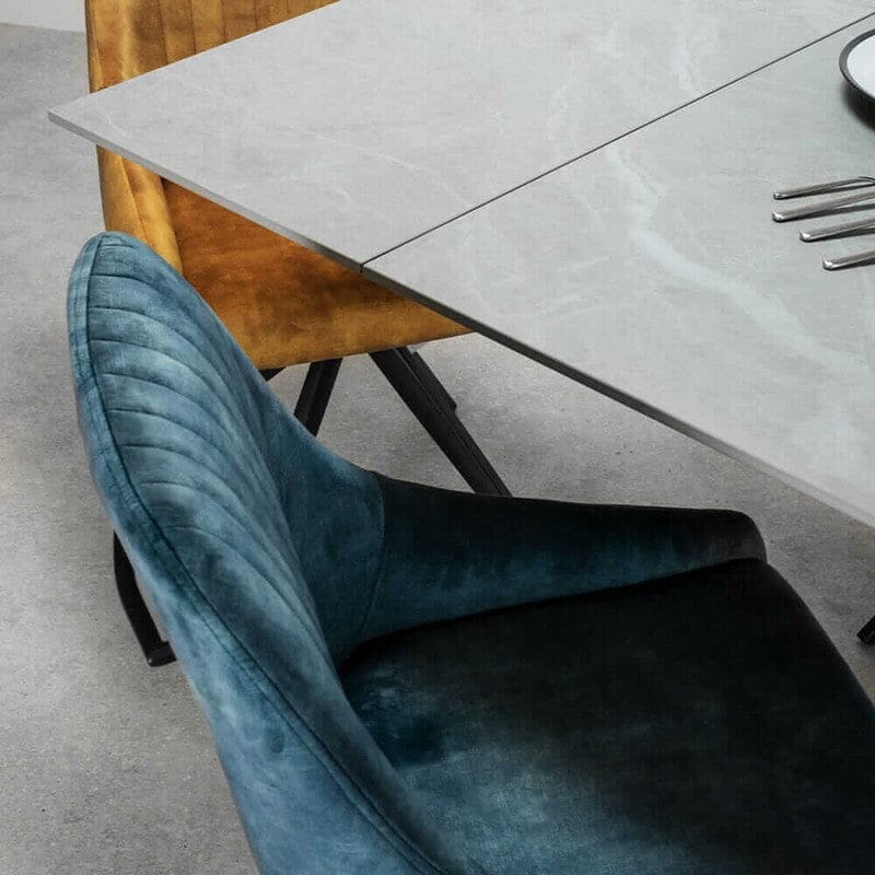 Aiden Teal Velvet Swivel Dining Chair Set Of 2 Dining Chair Aiden