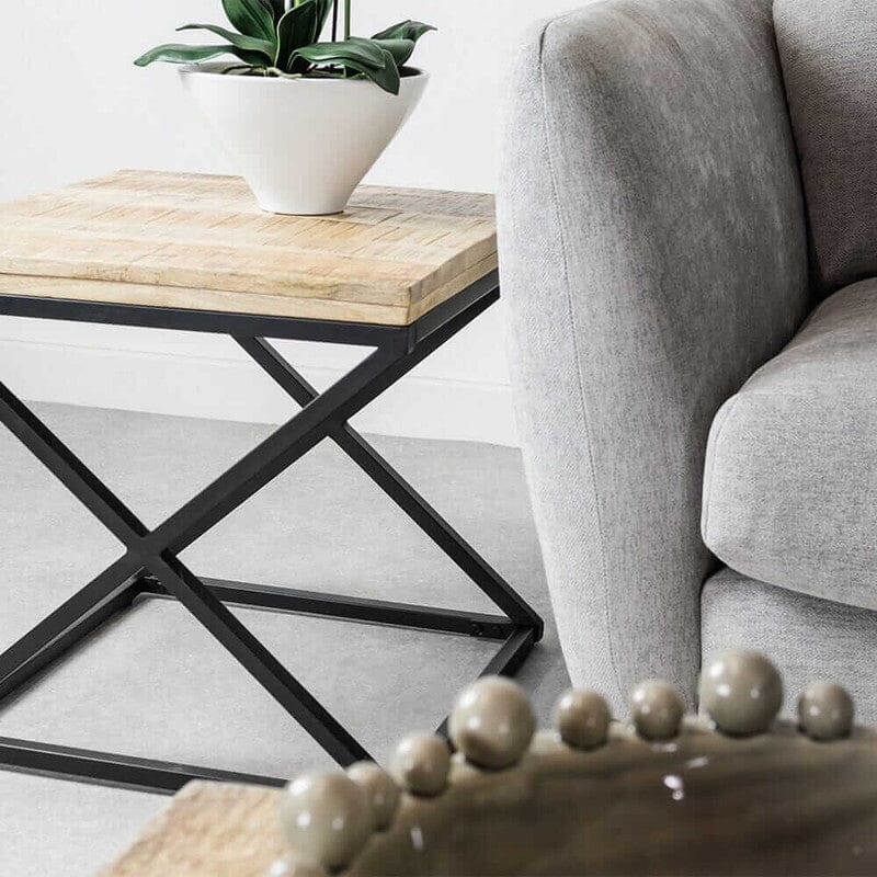 Anabella Mango Wood Lamp Table Lamp Table Anabella