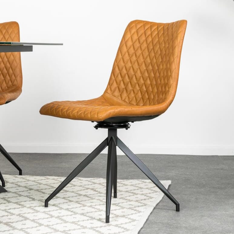 Bel-Air Quilted Dining Chair Set Of 2 Dining Chair Bel-Air Tan