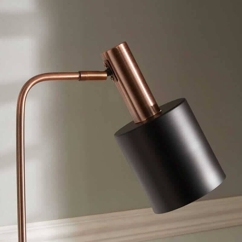 Black & Copper Task Floor Lamp Floor Lamp Black & Copper