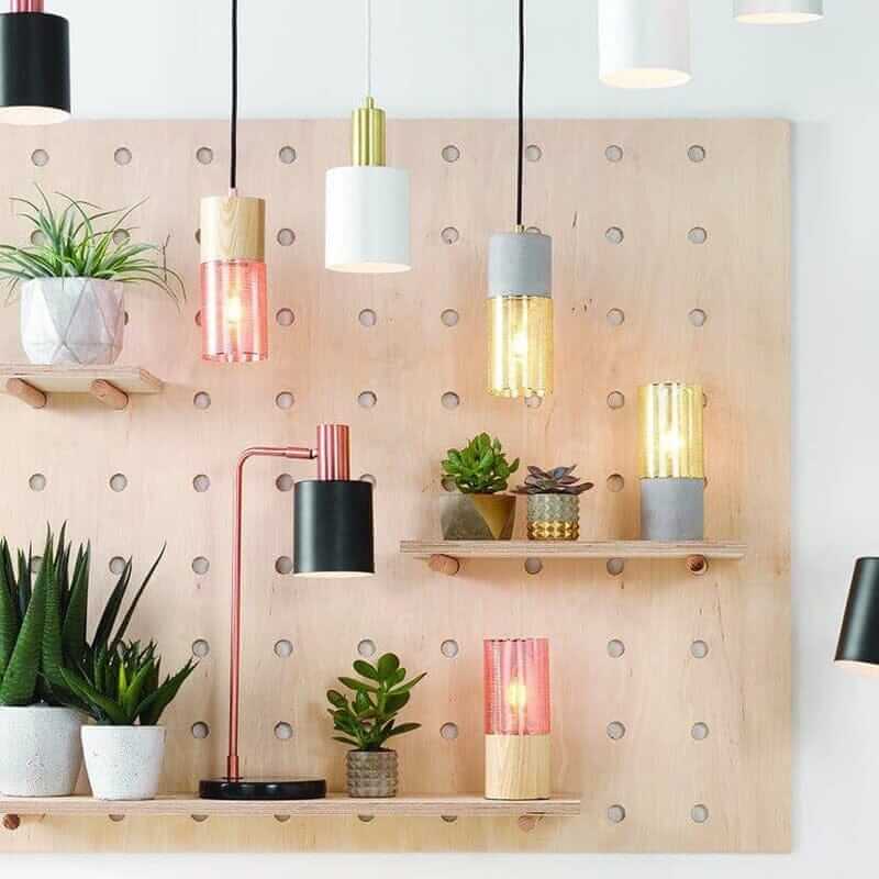 Black & Copper Task Table Lamp Table Lamp Black & Copper