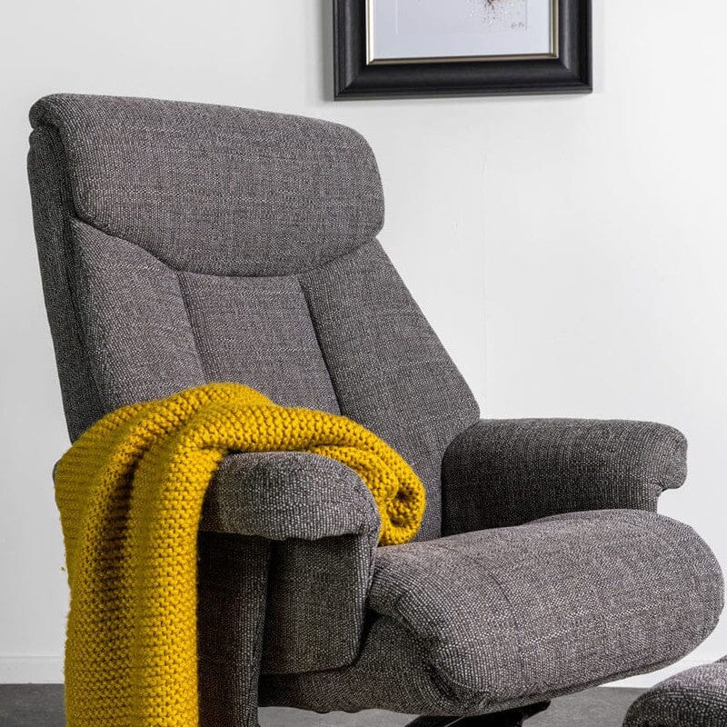 Bonari Fabric Swivel Recliner & Stool Recliner Bonari
