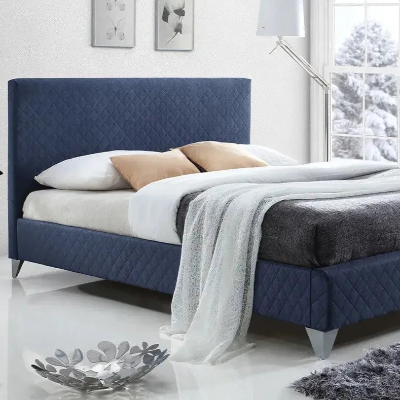 Brooklyn Bed Frames Bed Frame Exclusive Bed Frames 4'6 Double Bed Frame Blue