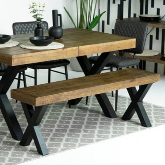 Brooklyn Cross Leg Bench Bench Brooklyn