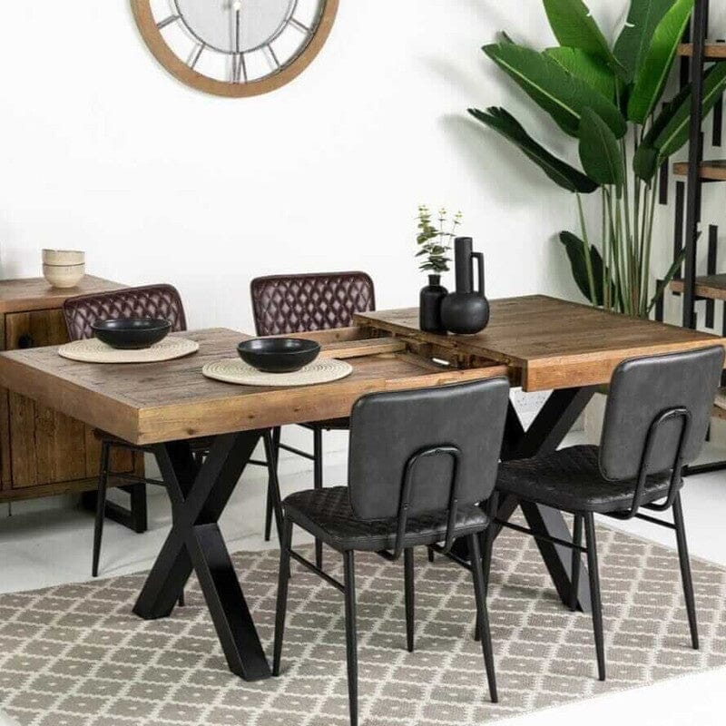 Brooklyn Extendable Cross Leg Dining Table (140cm - 180cm) Extendable Dining Table Brooklyn