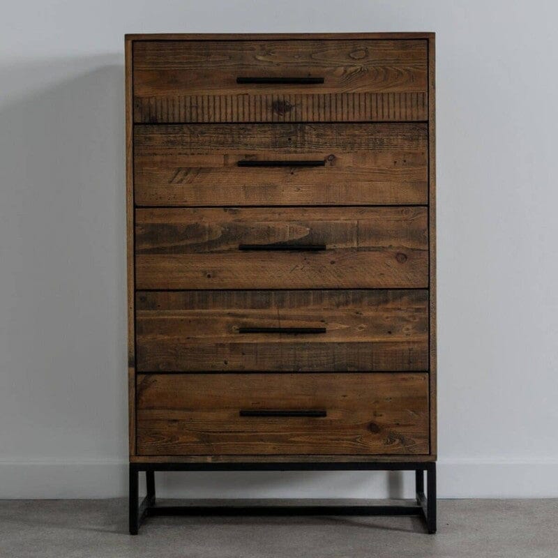 Chicago 5 Drawer Tall Chest Chest of Drawers Chicago