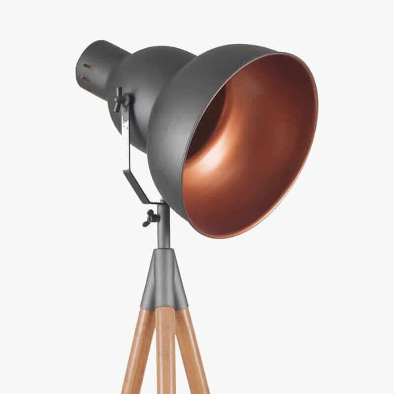 Dante Tripod Floor Lamp Floor Lamp Black & Copper