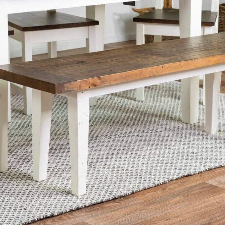 Devon Extendable Dining Table (140-180cm) & Bench Package Deal Devon