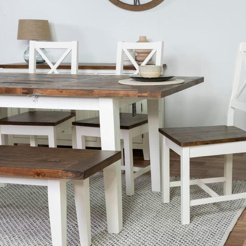 Devon Extendable Dining Table (140-180cm) & Bench Package Deal Devon