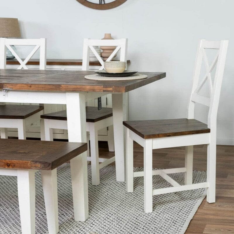 Devon Extendable Dining Table (140-180cm) & Devon Chairs Package Deal Devon