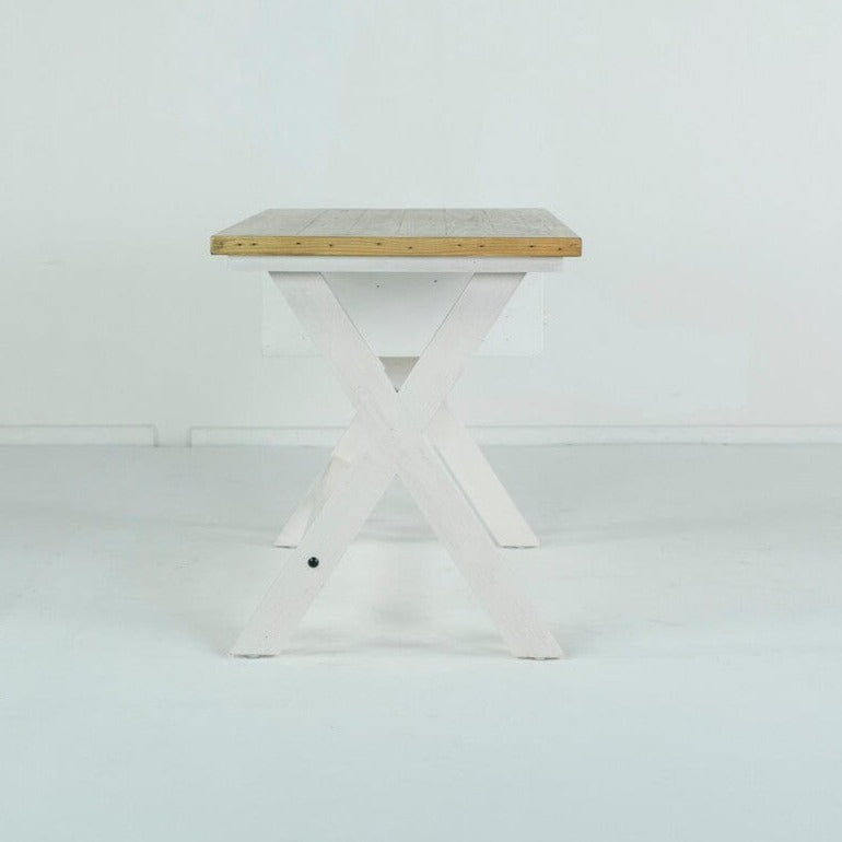 Dove Painted Cross Leg Desk Desk Dove