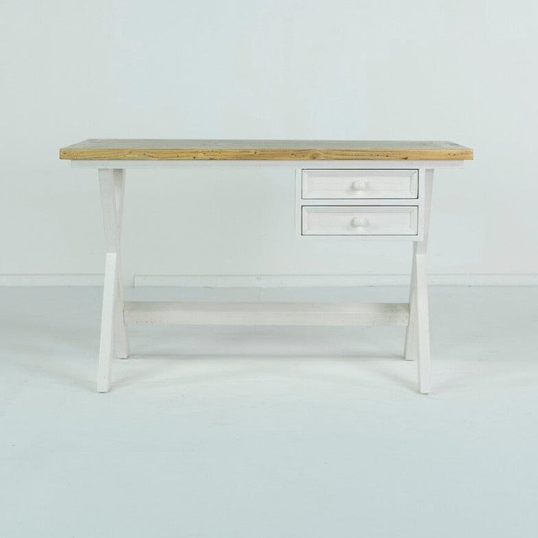 Dove Painted Cross Leg Desk Desk Dove