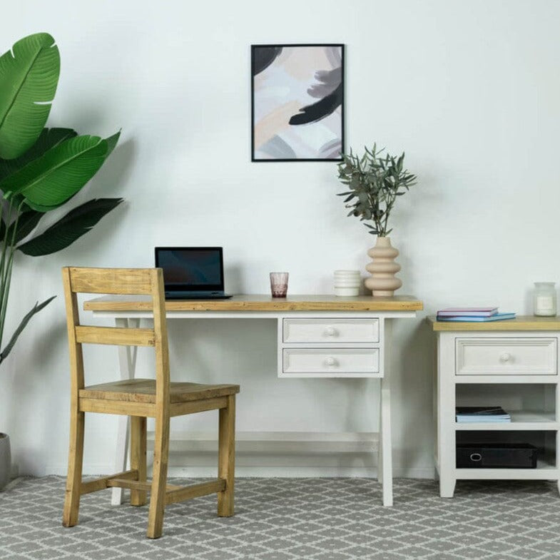 Dove Painted Cross Leg Desk Desk Dove