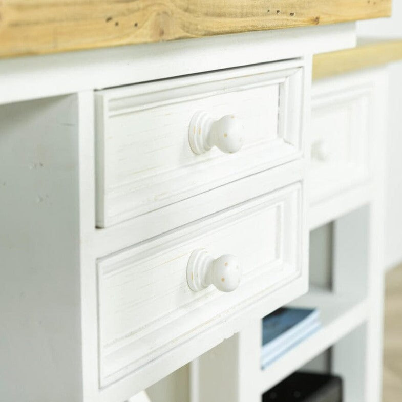 Dove Painted Cross Leg Desk Desk Dove