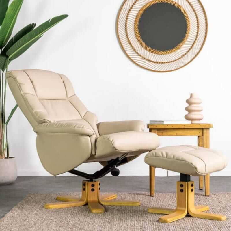 Ferrara Swivel Recliner & Stool Recliner Ferrara
