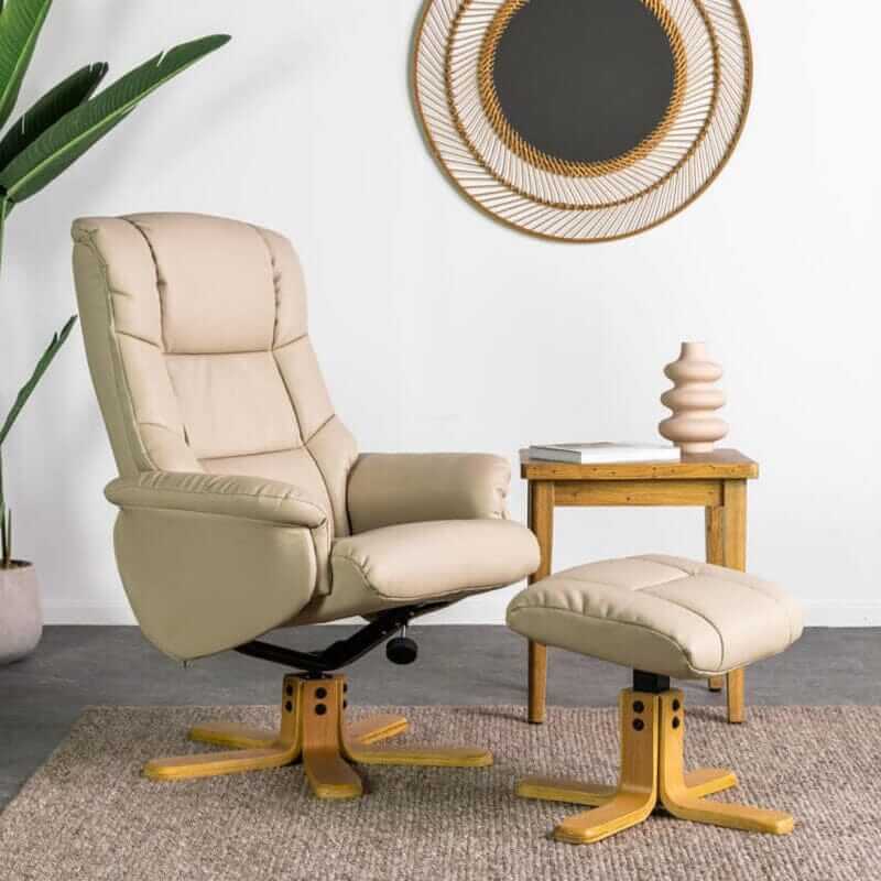 Ferrara Swivel Recliner & Stool Recliner Ferrara