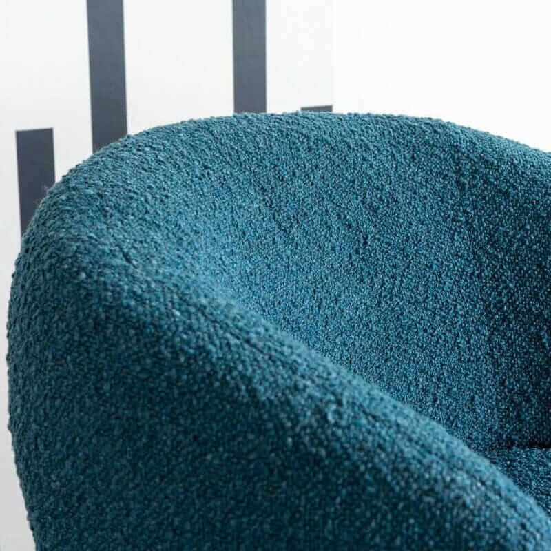 Fleur Blue Accent Chair Snuggler Fleur