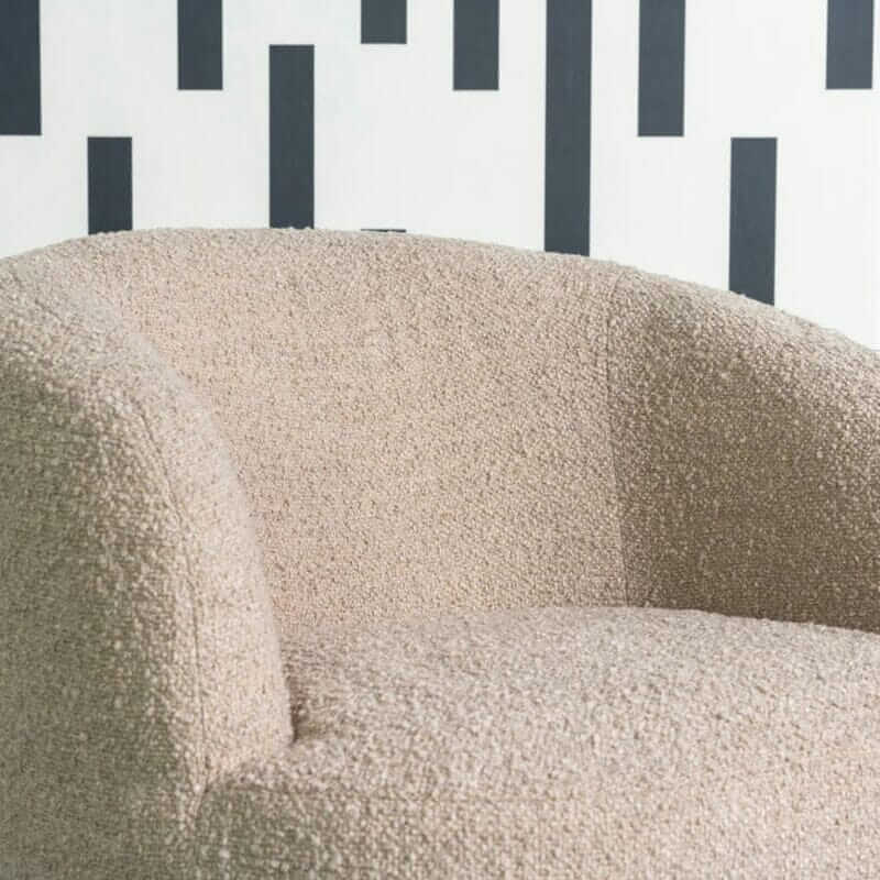 Fleur Taupe Accent Chair Snuggler Fleur