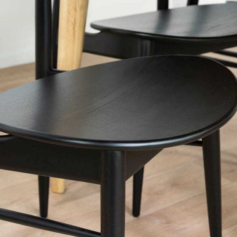Gabo Black Dining Chair Set Of 2 Dining Chair Gabo