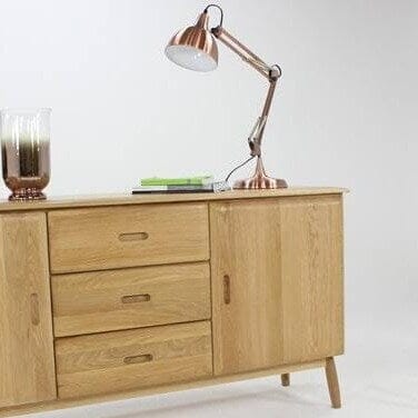 Harvey Angled Copper Desk Lamp Desk Lamp Black & Copper