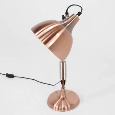 Harvey Angled Copper Desk Lamp Desk Lamp Black & Copper