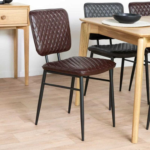 Houston Brown Dining Chair Set Of 2