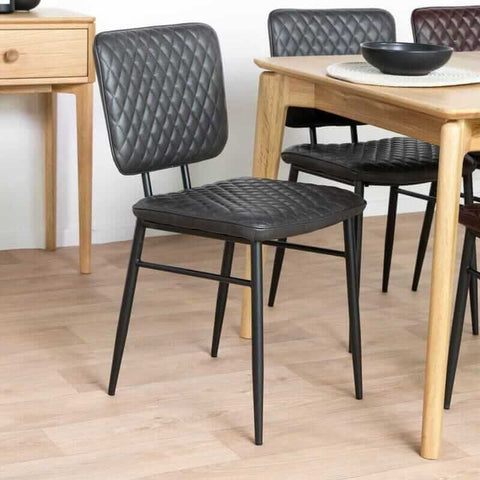 Houston Grey Dining Chair Set Of 2