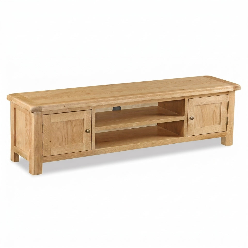 Cheltenham Oak Extra Large Low Line Media Unit