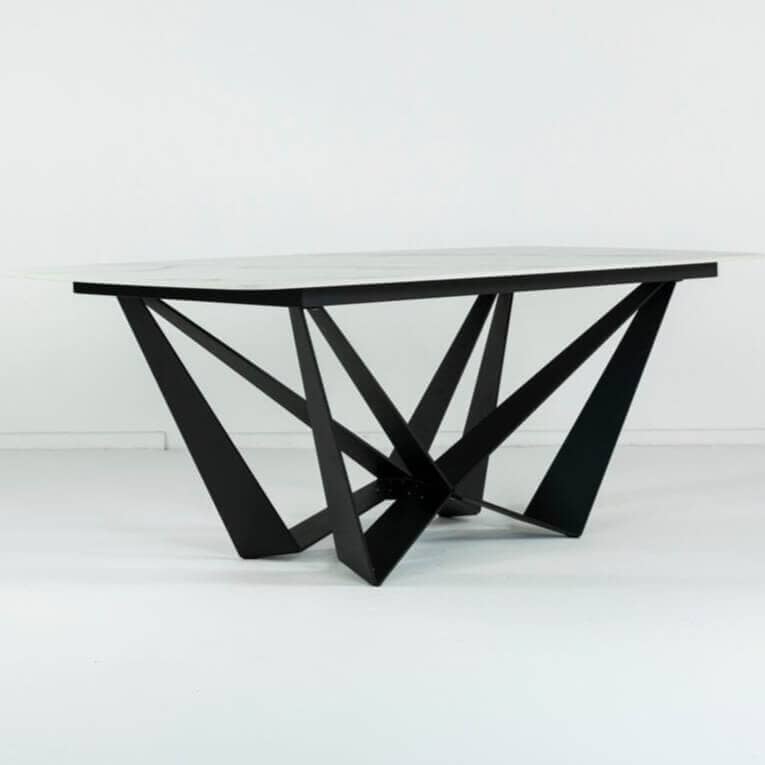 Marvel Ceramic Fixed Top Dining Table Dining Table Marvel