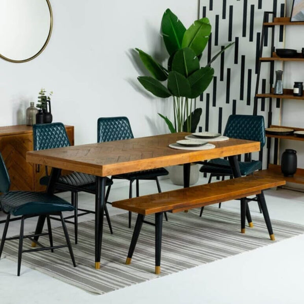 Mode 140-180cm Extendable Dining Table & Bench Package Deal Package Deal Mode 