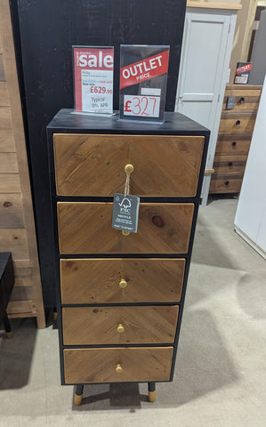 Moby 5 Drawer Tallboy (Clearance)