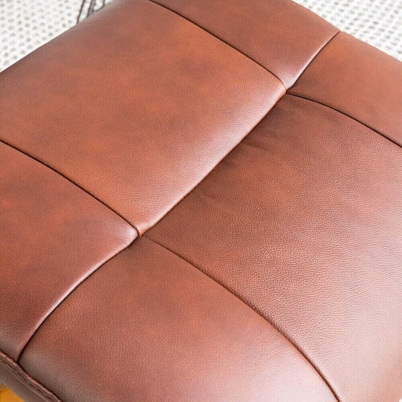 Nyla Chestnut Swivel Recliner & Stool Recliner Nyla