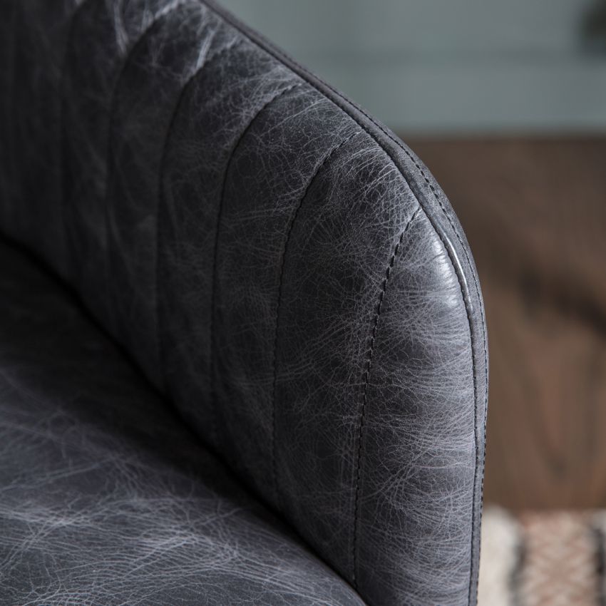 Atria Antique Ebony Swivel Chair