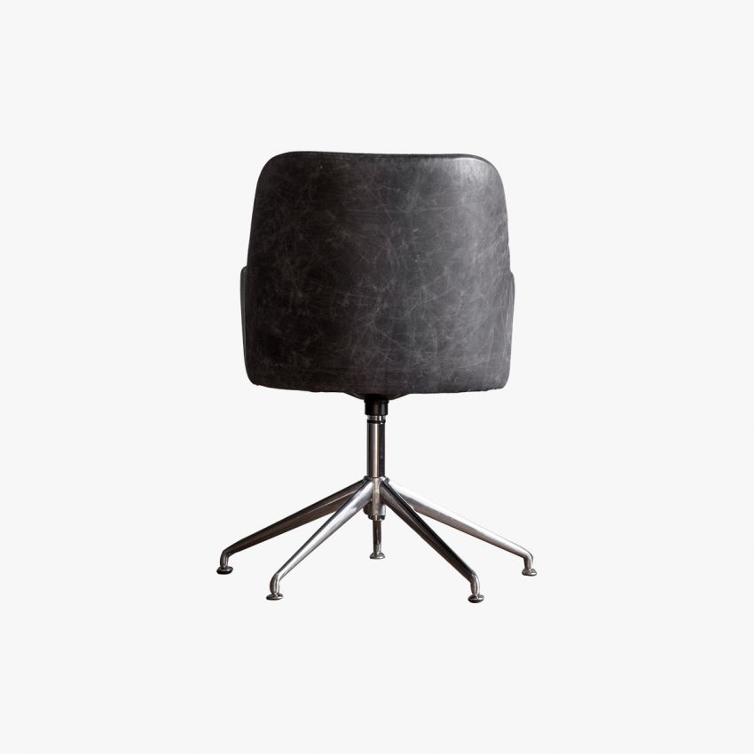 Atria Antique Ebony Swivel Chair