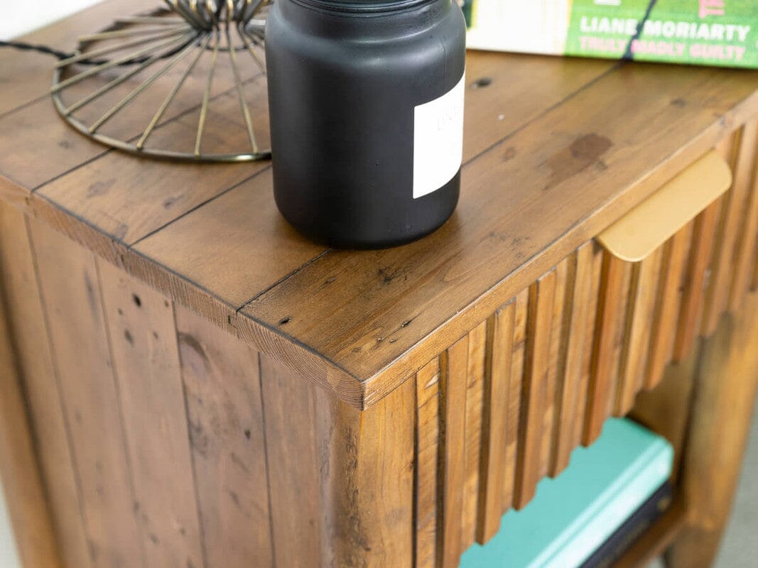 Cairo 1 Drawer Bedside Table