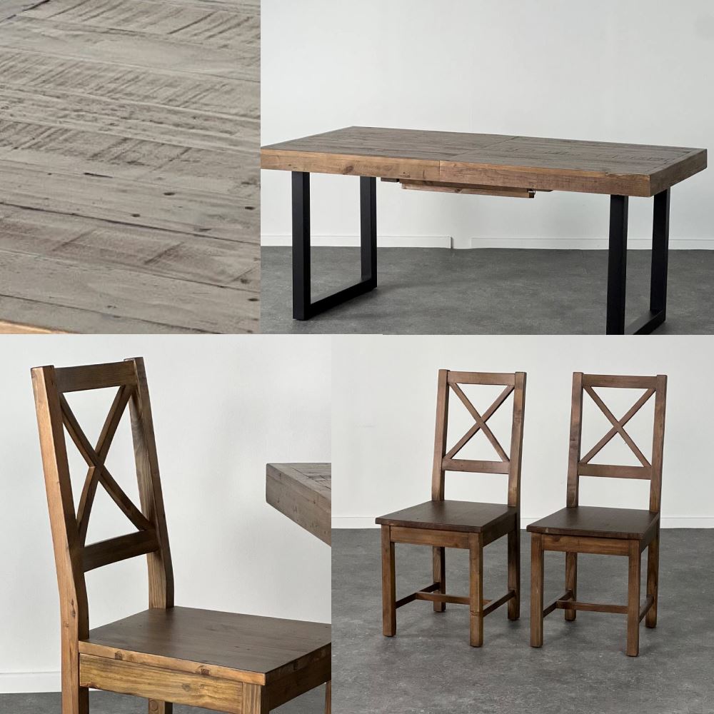 Brooklyn Extendable Dining Table (140cm - 180cm) & Brooklyn Dining Chairs Package Deal Package Deal FW Homestores 2 Chairs No Thanks!
