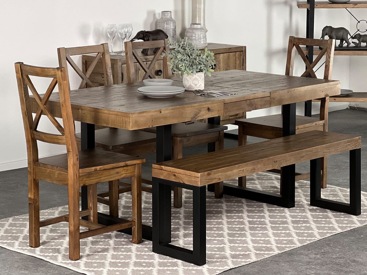 Brooklyn Extendable Dining Table (140cm - 180cm) & Brooklyn Dining Chairs Package Deal Package Deal FW Homestores