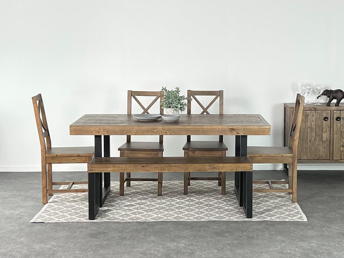 Brooklyn Fixed Top Dining Table & Dining Bench Package Deal Package Deal FW Homestores