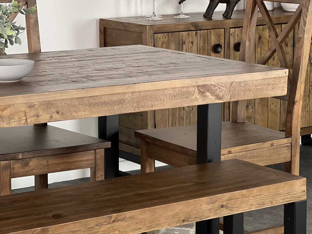 Brooklyn Fixed Top Dining Table & Dining Bench Package Deal Package Deal FW Homestores