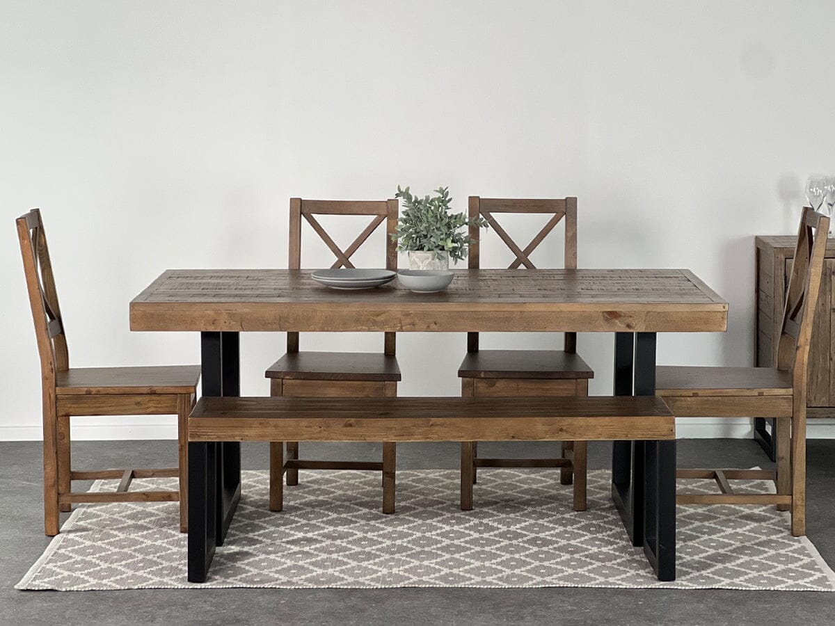 Brooklyn Fixed Top Dining Table & Dining Bench Package Deal Package Deal FW Homestores