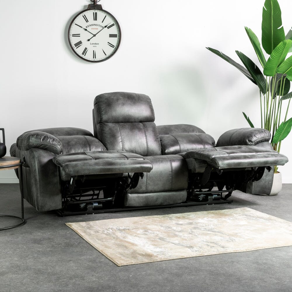 Lakeland 3 Seater Leather Recliner Sofa Recliner Lakeland