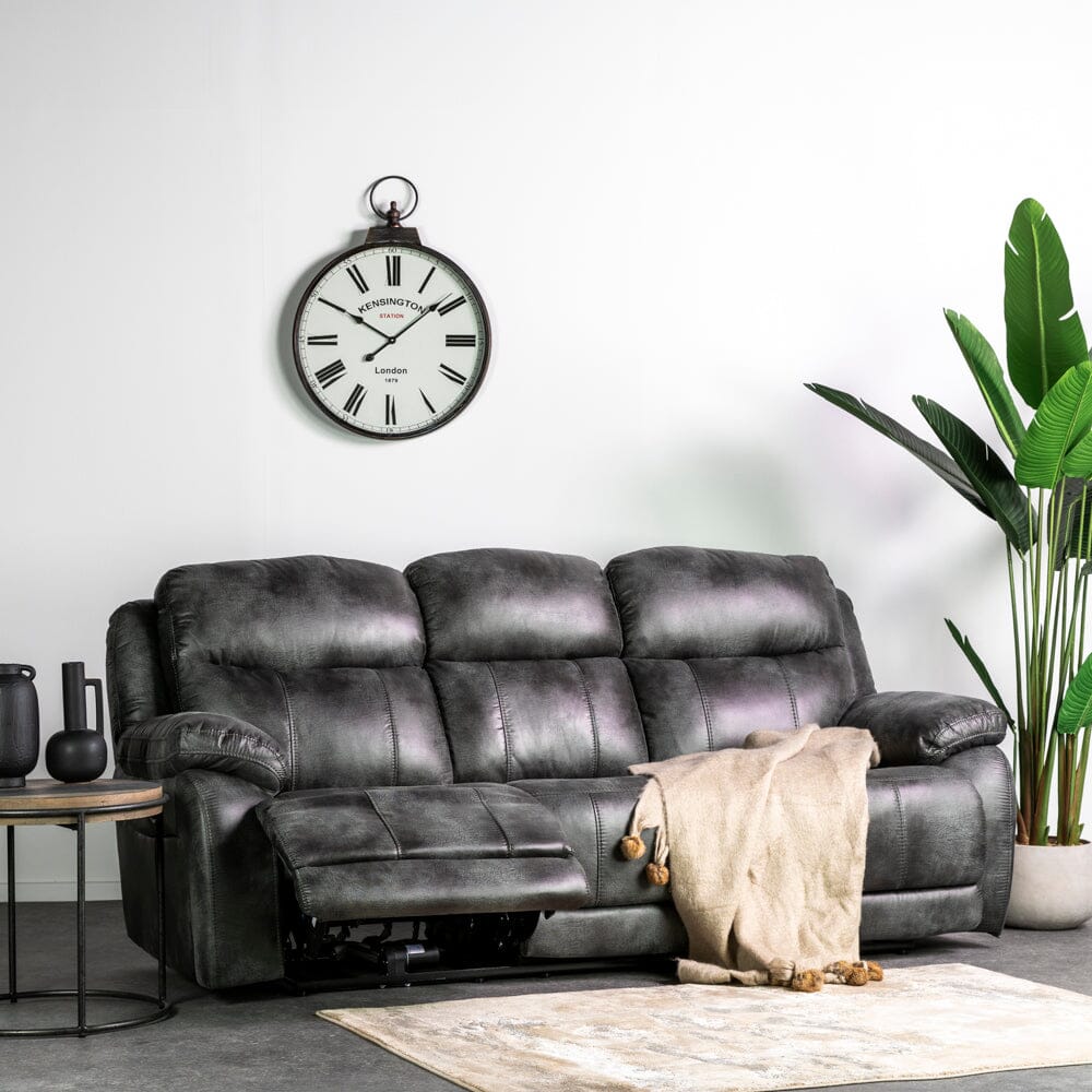 Lakeland 3 Seater Leather Recliner Sofa Recliner Lakeland