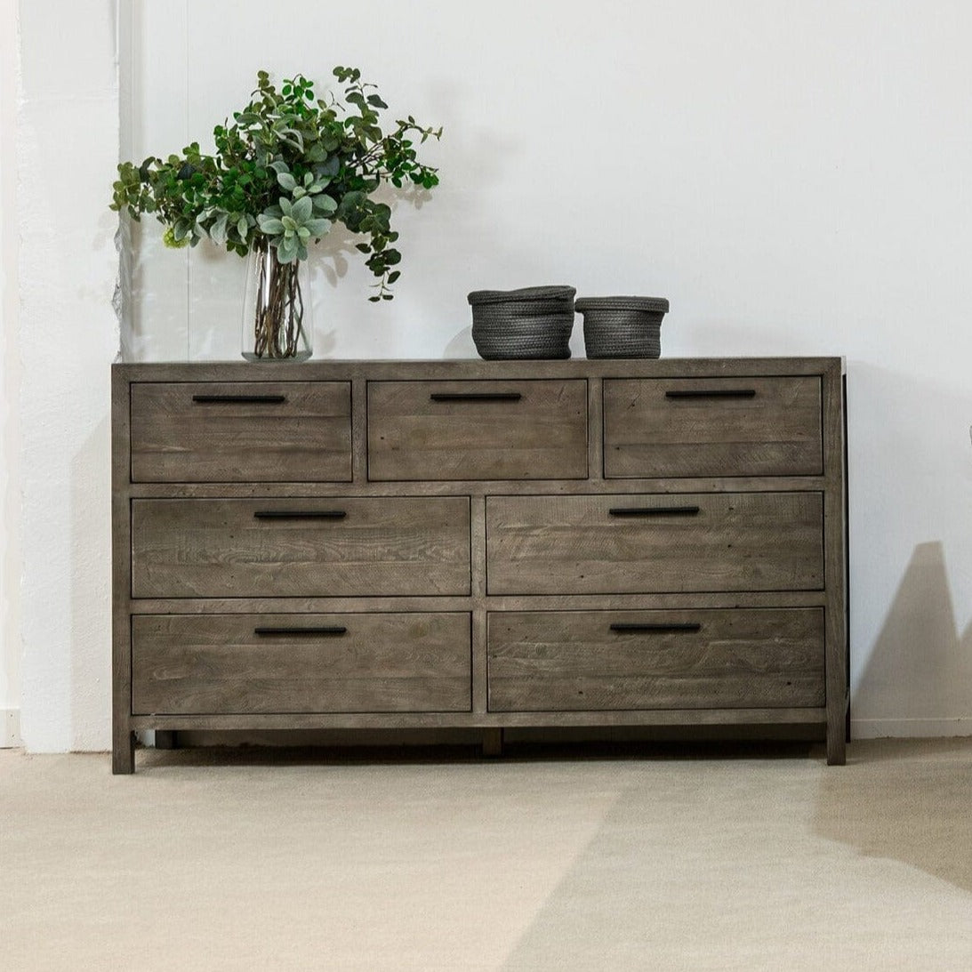 Manhattan 7 Drawer Wide Chest Chest of Drawers FW Homestores