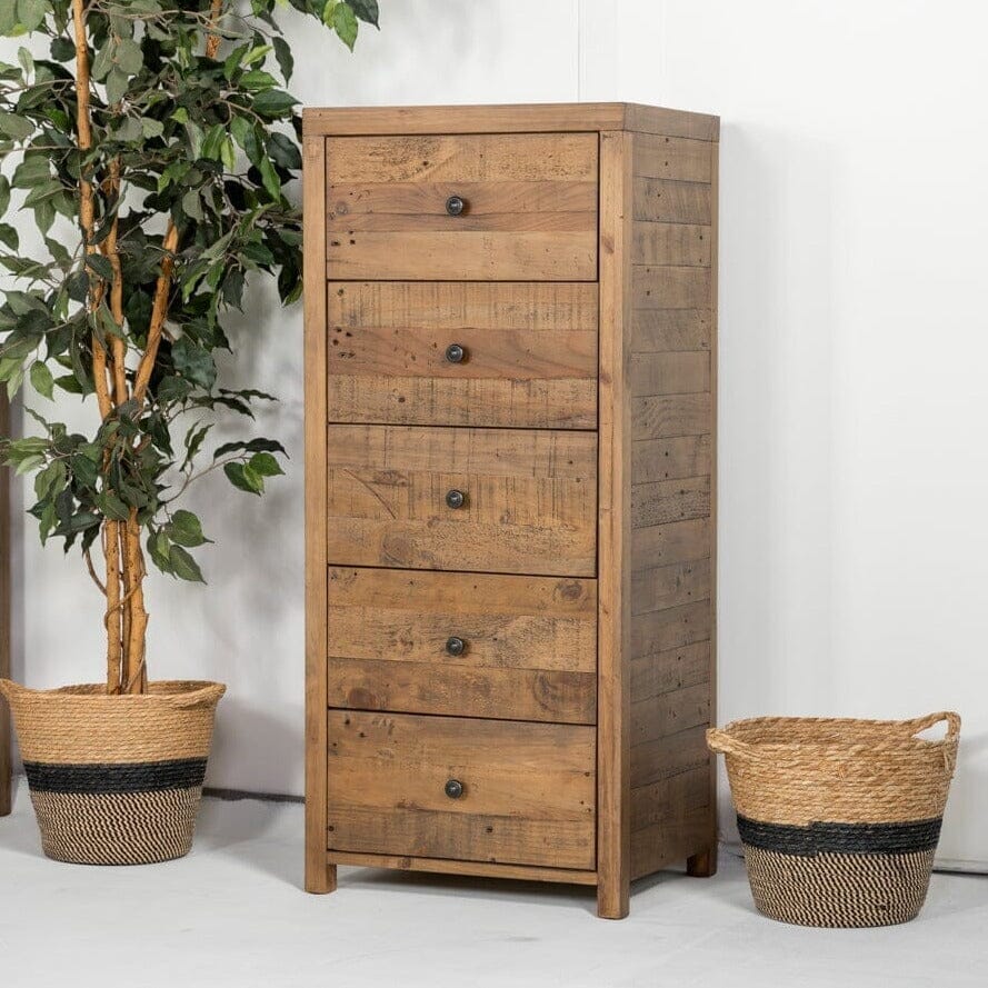 Montreal 5 Drawer Tall Chest Chest of Drawers Montreal