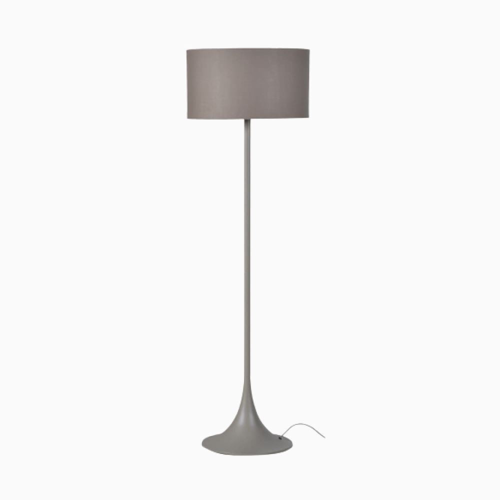 Sandy Grey Floor Lamp Floor Lamp Black & Copper