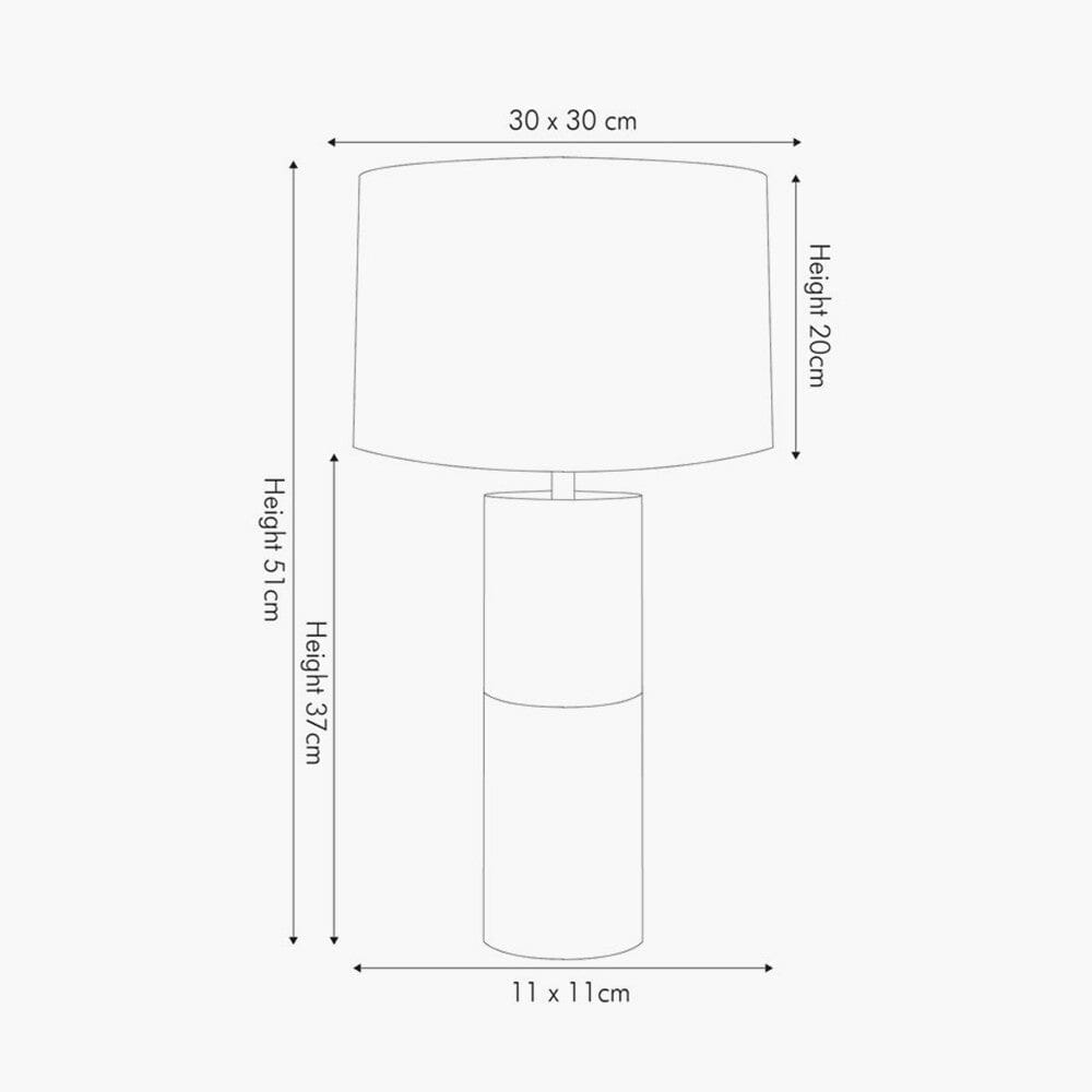 Wood and Metal Table Lamp Table Lamp Black & Copper